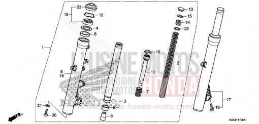FOURCHETTE AVANT NSS300AD de 2013